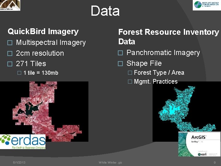 Data Quick. Bird Imagery Multispectral Imagery � 2 cm resolution � 271 Tiles �