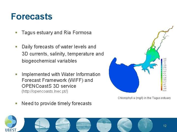 Forecasts § Tagus estuary and Ria Formosa § Daily forecasts of water levels and