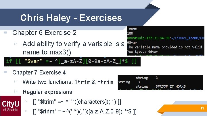 Chris Haley - Exercises ▰ Chapter 6 Exercise 2 ▻ Add ability to verify