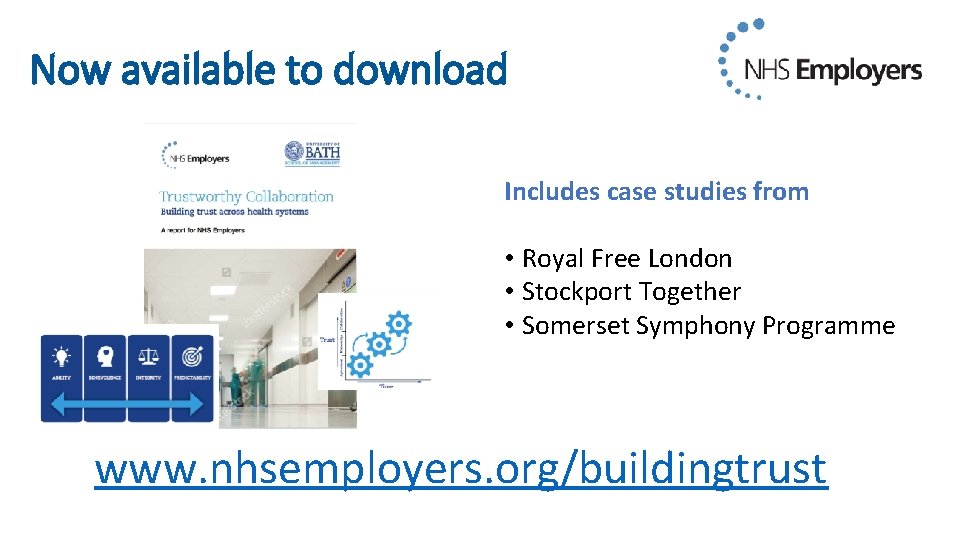 Now available to download Includes case studies from • Royal Free London • Stockport