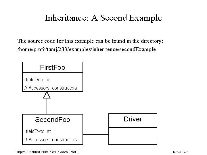 Inheritance: A Second Example The source code for this example can be found in