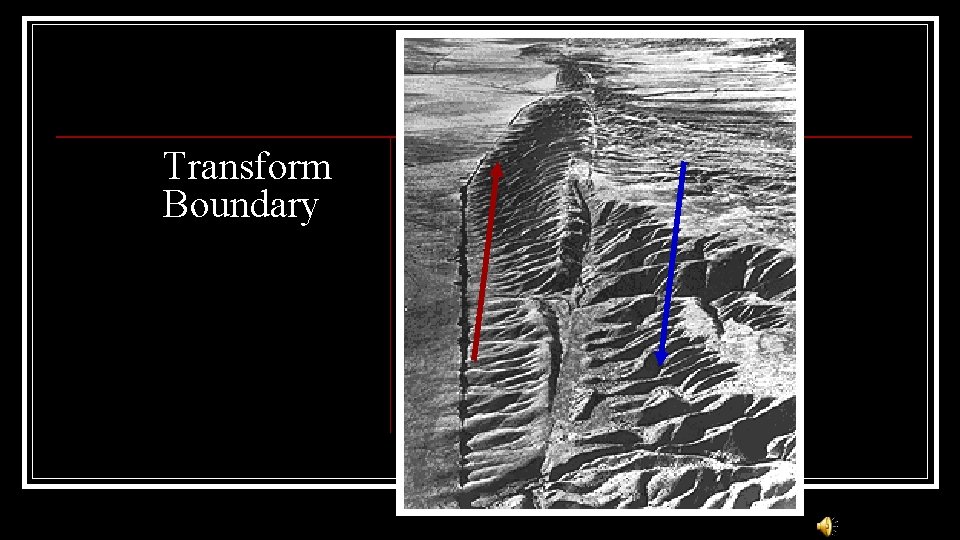 Transform Boundary n n A place where crust is neither created or destroyed Plates Transform Boundary n n A place where crust is neither created or destroyed Plates