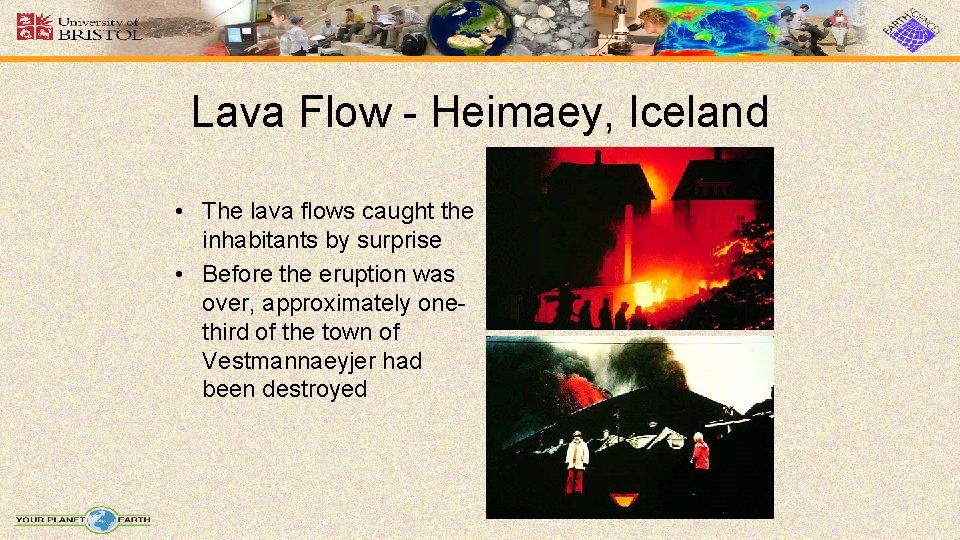 Lava Flow - Heimaey, Iceland • The lava flows caught the inhabitants by surprise