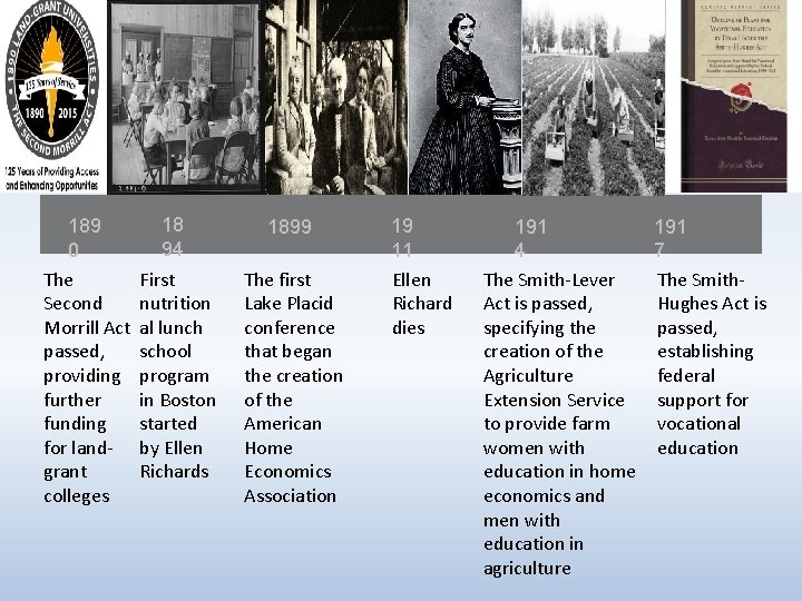 189 0 The Second Morrill Act passed, providing further funding for landgrant colleges 18