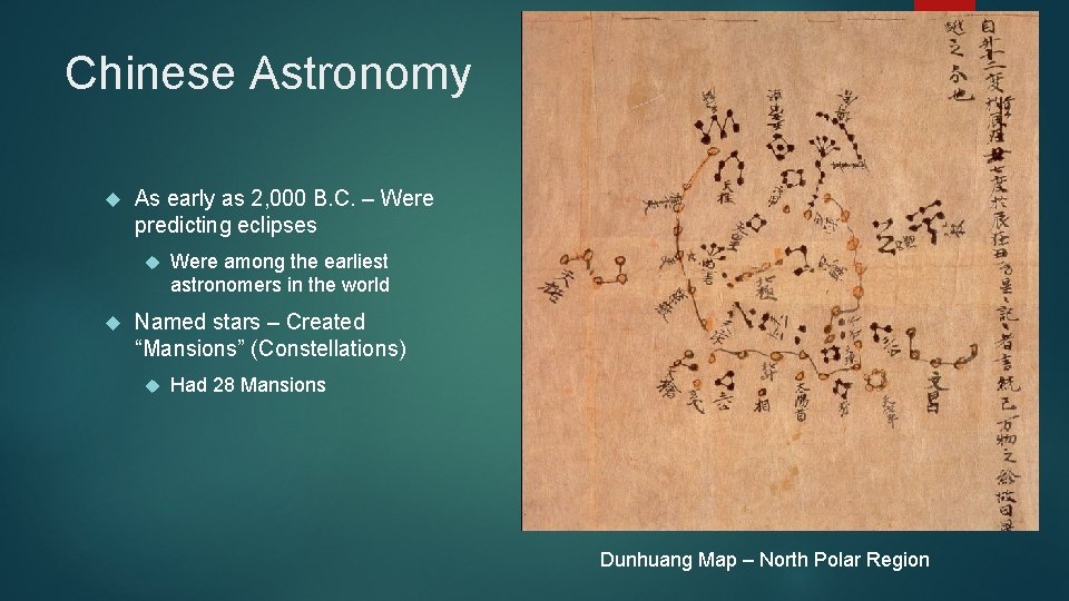 Chinese Astronomy As early as 2, 000 B. C. – Were predicting eclipses Were