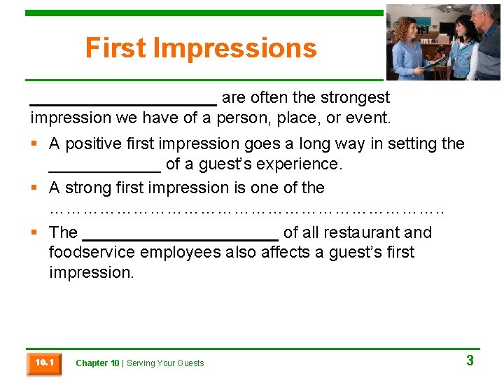 First Impressions __________ are often the strongest impression we have of a person, place,