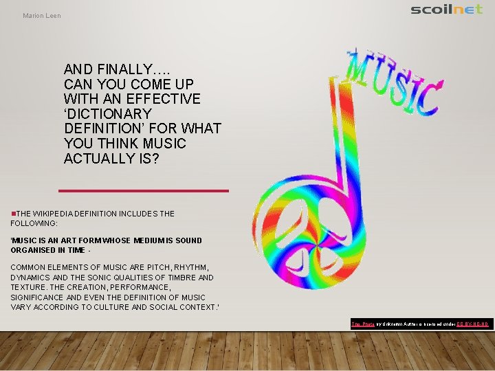 Marion Leen AND FINALLY…. CAN YOU COME UP WITH AN EFFECTIVE ‘DICTIONARY DEFINITION’ FOR