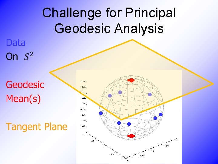 Challenge for Principal Geodesic Analysis • 