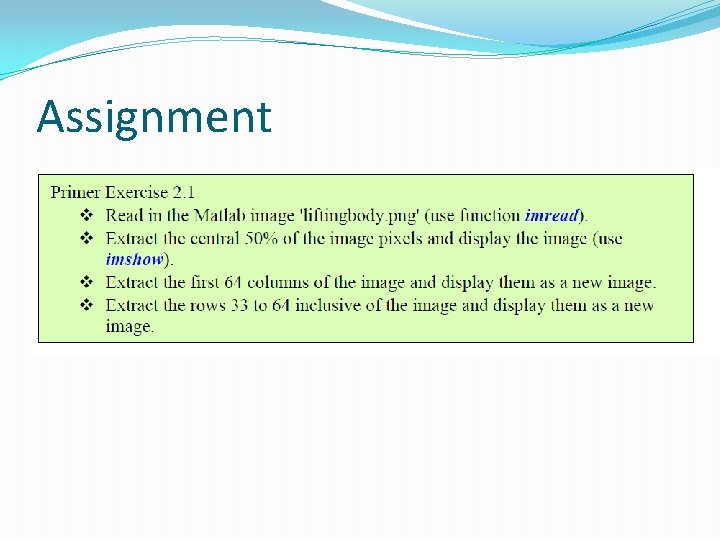 Assignment 