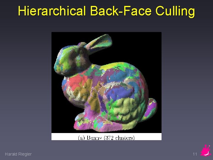 Hierarchical Back-Face Culling Harald Riegler 11 