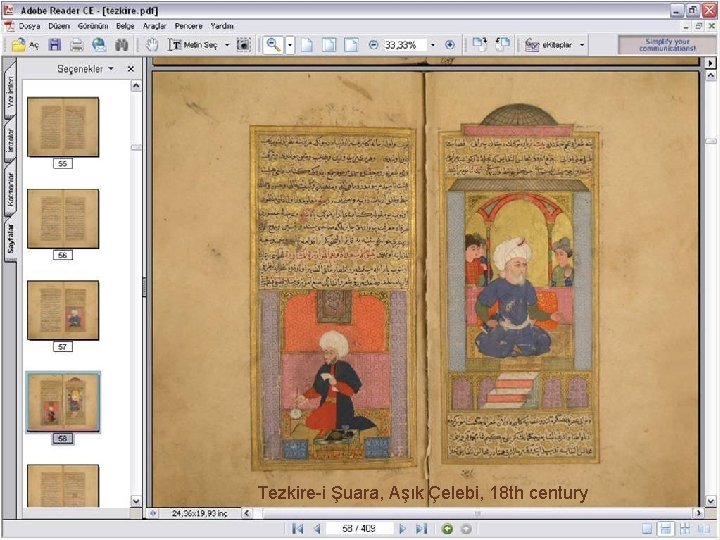Tezkire-i Şuara, Aşık Çelebi, 18 th century 