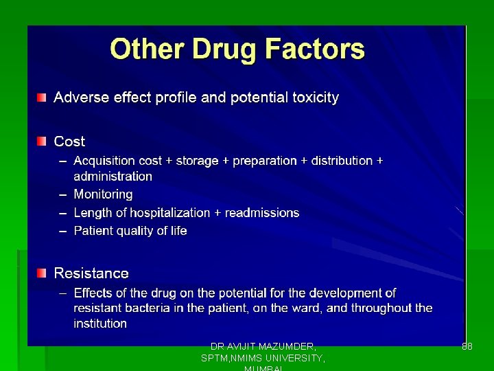 DR AVIJIT MAZUMDER, SPTM, NMIMS UNIVERSITY, 88 