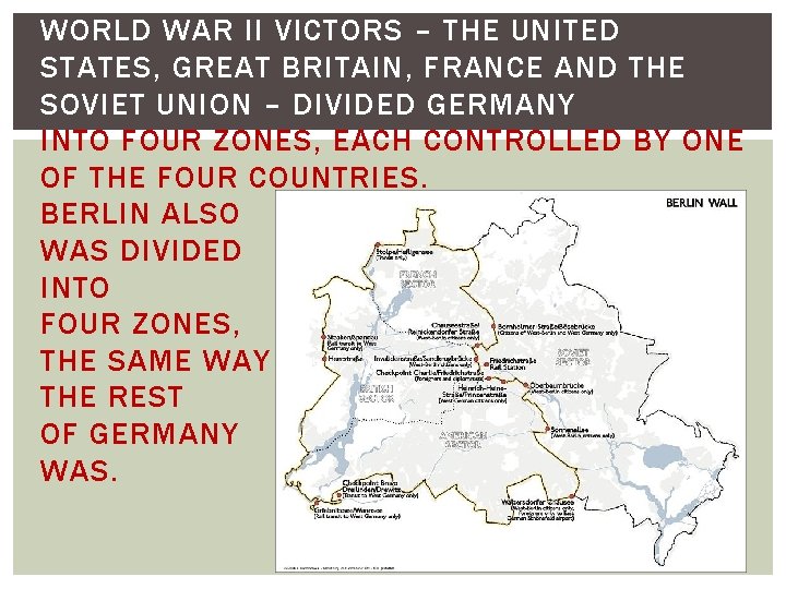 WORLD WAR II VICTORS – THE UNITED STATES, GREAT BRITAIN, FRANCE AND THE SOVIET