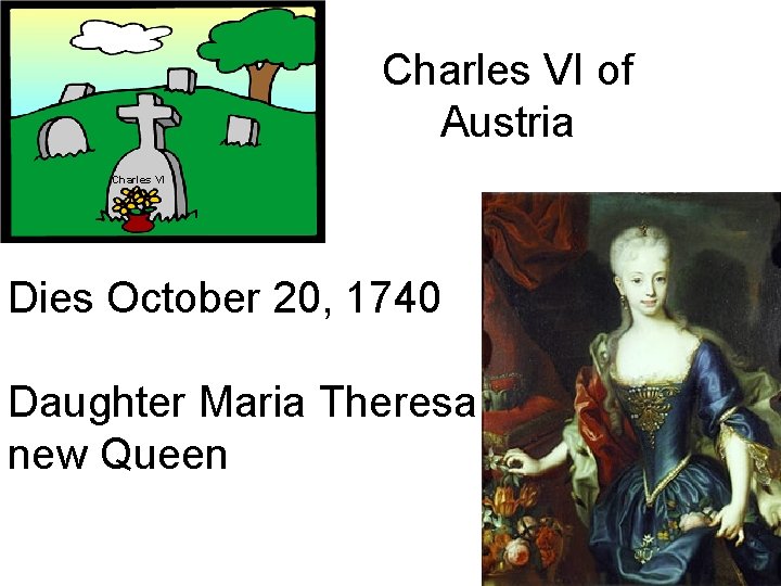 Charles VI of Austria Charles VI Dies October 20, 1740 Daughter Maria Theresa new