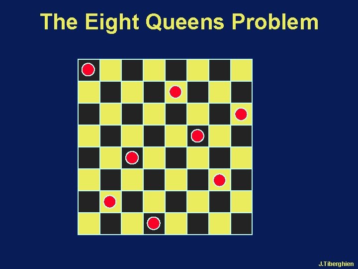The Eight Queens Problem J. Tiberghien 