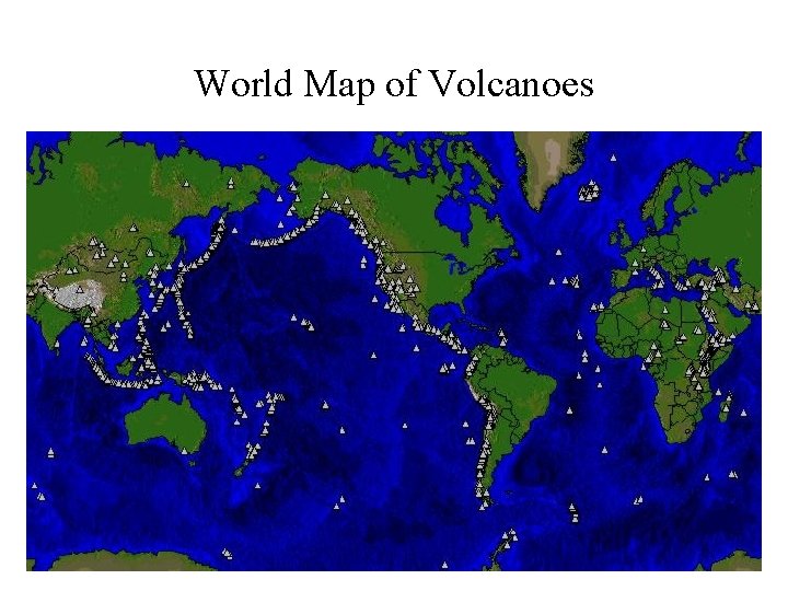 World Map of Volcanoes 