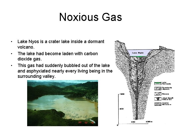 Noxious Gas • • • Lake Nyos is a crater lake inside a dormant