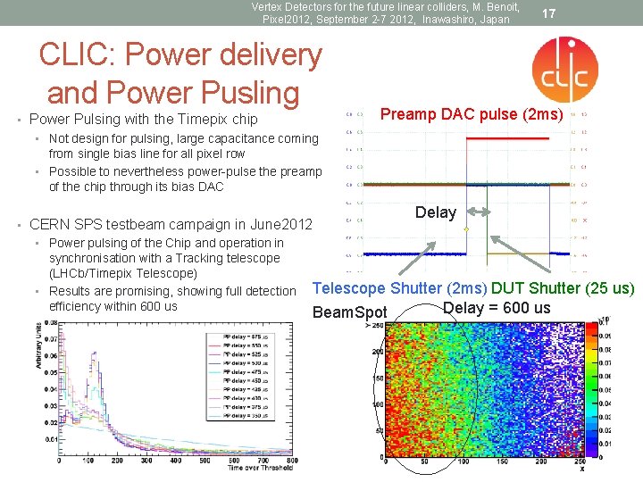 Vertex Detectors for the future linear colliders, M. Benoit, Pixel 2012, September 2 -7