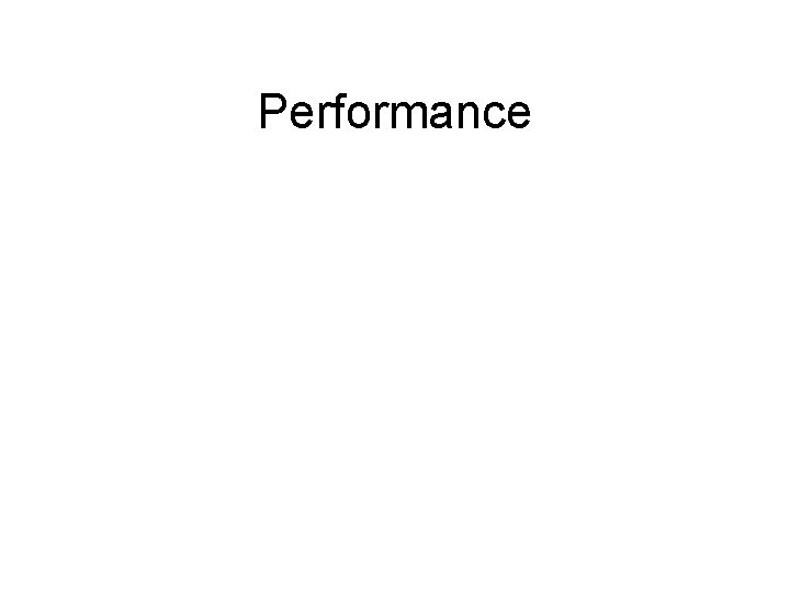 Performance 