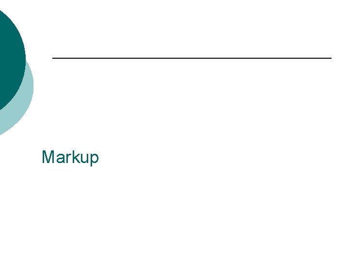 Markup 