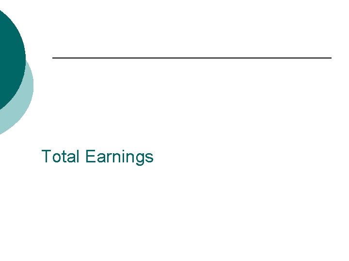 Total Earnings 
