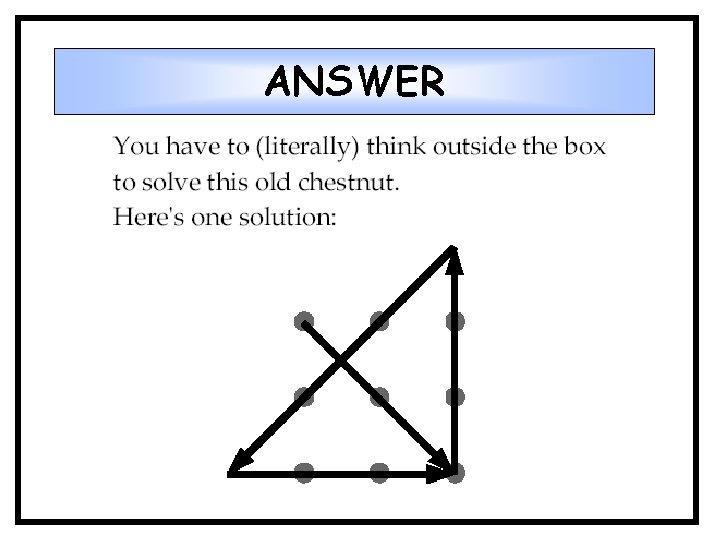 ANSWER ANSWER