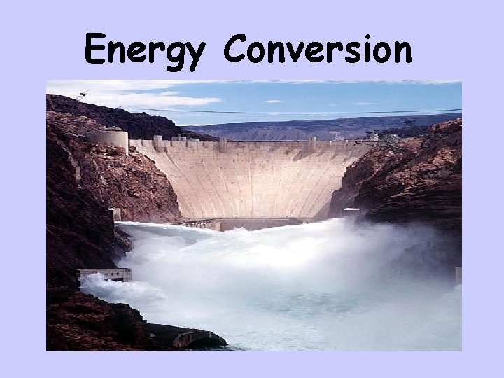 Energy Conversion 