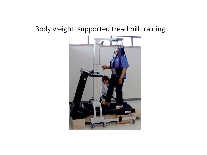 Body weight–supported treadmill training 