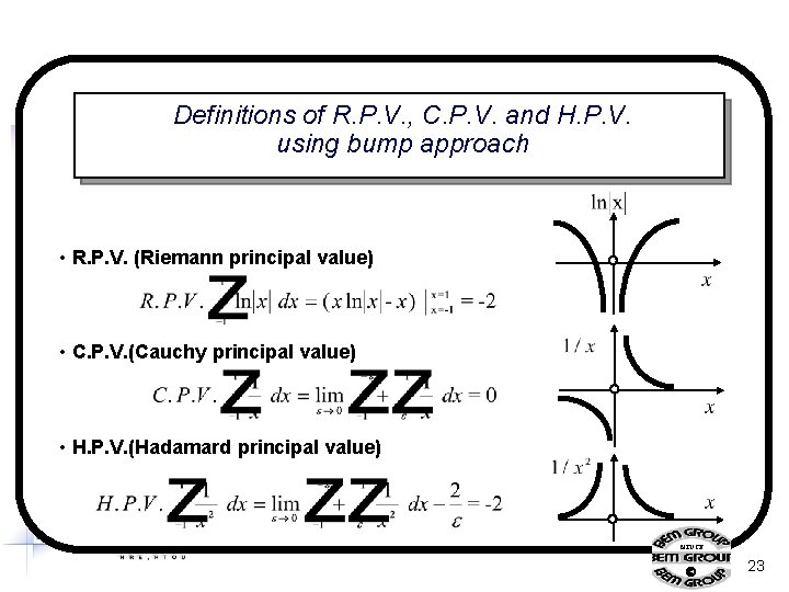 Definitions of R. P. V. , C. P. V. and H. P. V. using