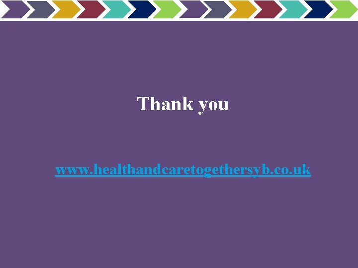 Thank you www. healthandcaretogethersyb. co. uk 11 