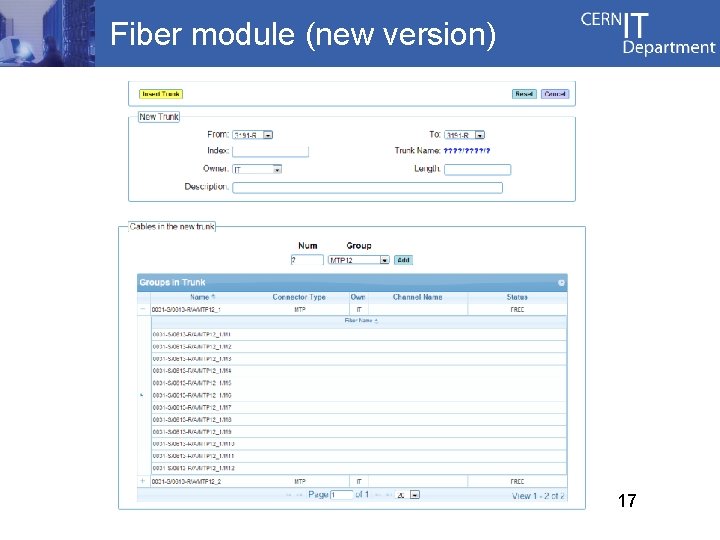 Fiber module (new version) 17 