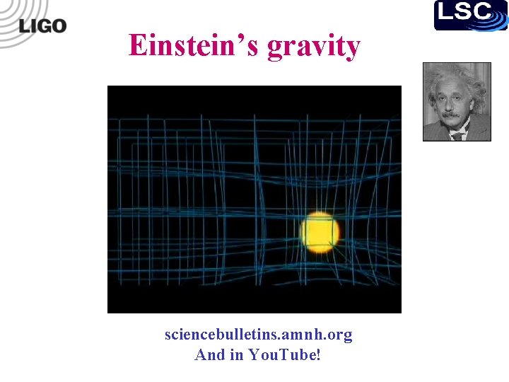 Einstein’s gravity sciencebulletins. amnh. org And in You. Tube! 