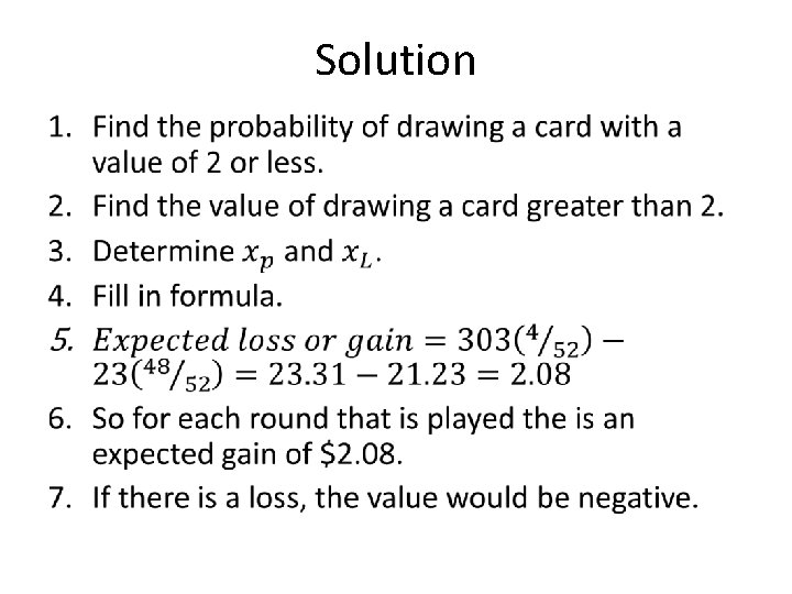 Solution • 