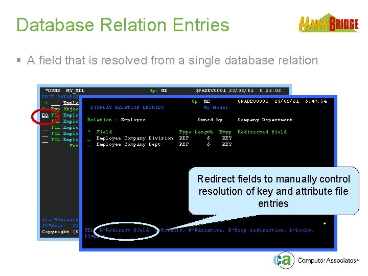Database Relation Entries § A field that is resolved from a single database relation