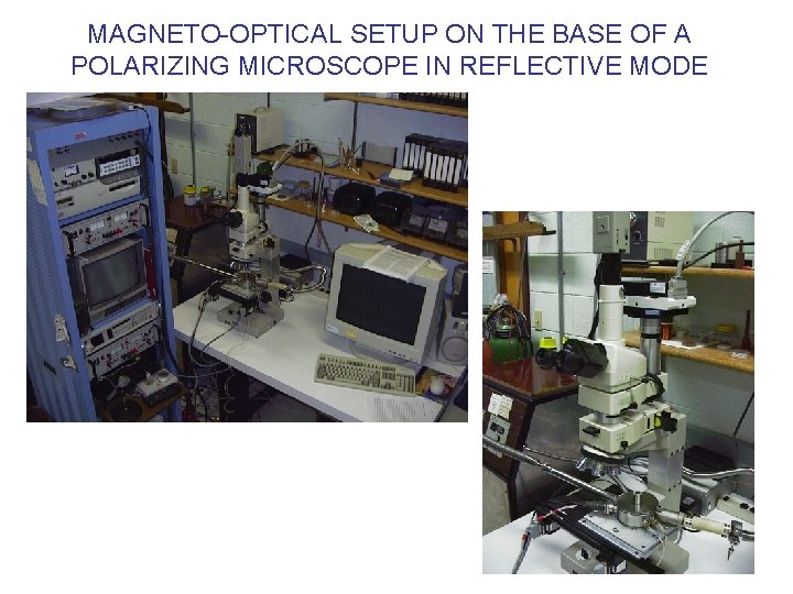 MAGNETO-OPTICAL SETUP ON THE BASE OF A POLARIZING MICROSCOPE IN REFLECTIVE MODE 