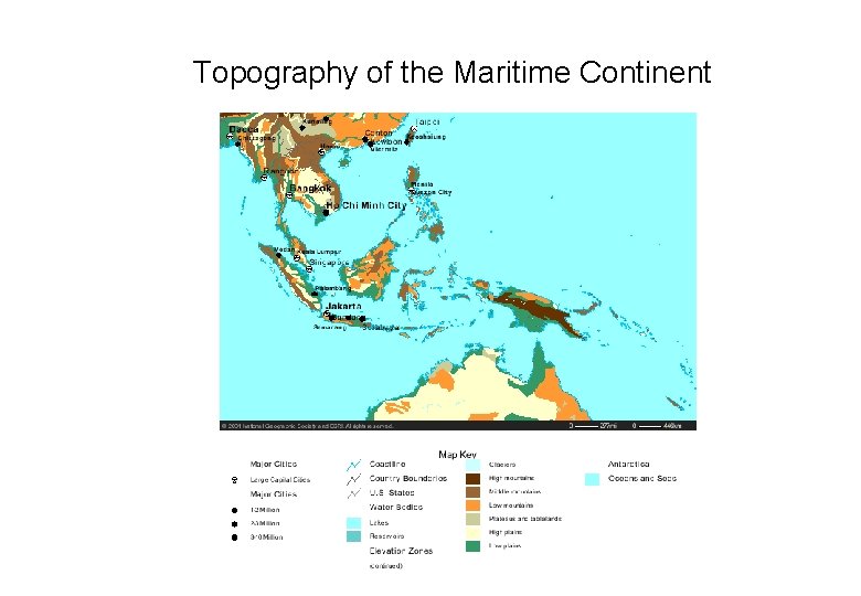 Topography of the Maritime Continent 