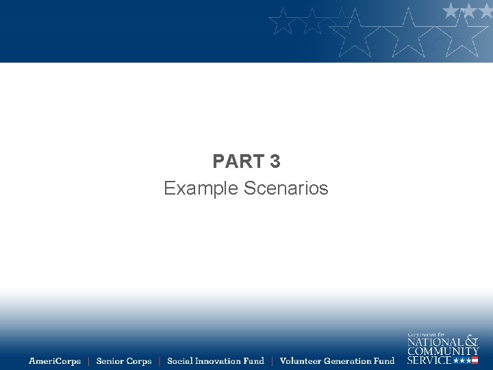 PART 3 Example Scenarios 