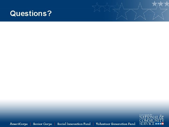 Questions? 