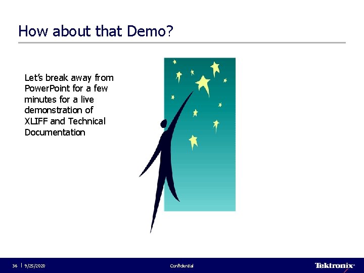 How about that Demo? Let’s break away from Power. Point for a few minutes