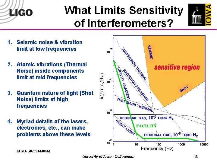 What Limits Sensitivity of Interferometers? 1. Seismic noise & vibration limit at low frequencies