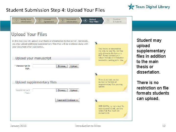 Student Submission Step 4: Upload Your Files Student may upload supplementary files in addition