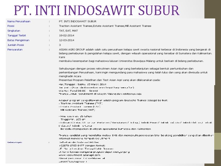 PT. INTI INDOSAWIT SUBUR 