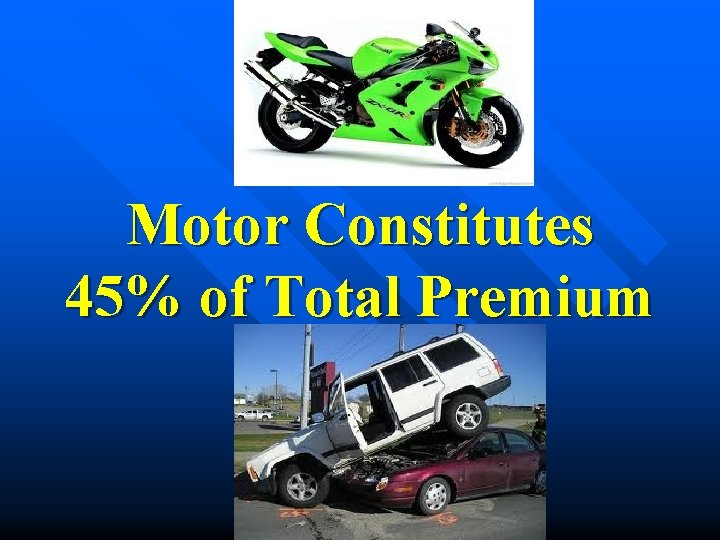 Motor Constitutes 45% of Total Premium 
