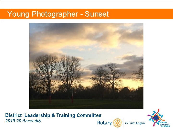 Young Photographer - Sunset District Leadership & Training Committee 2019 -20 Assembly 