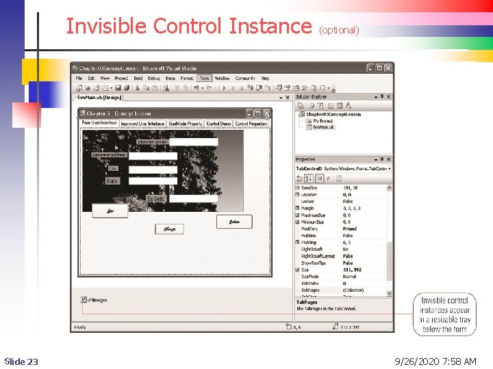 Invisible Control Instance Slide 23 (optional) 9/26/2020 7: 58 AM  Invisible Control Instance Slide 23 (optional) 9/26/2020 7: 58 AM