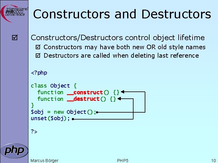 Constructors and Destructors þ Constructors/Destructors control object lifetime þ Constructors may have both new