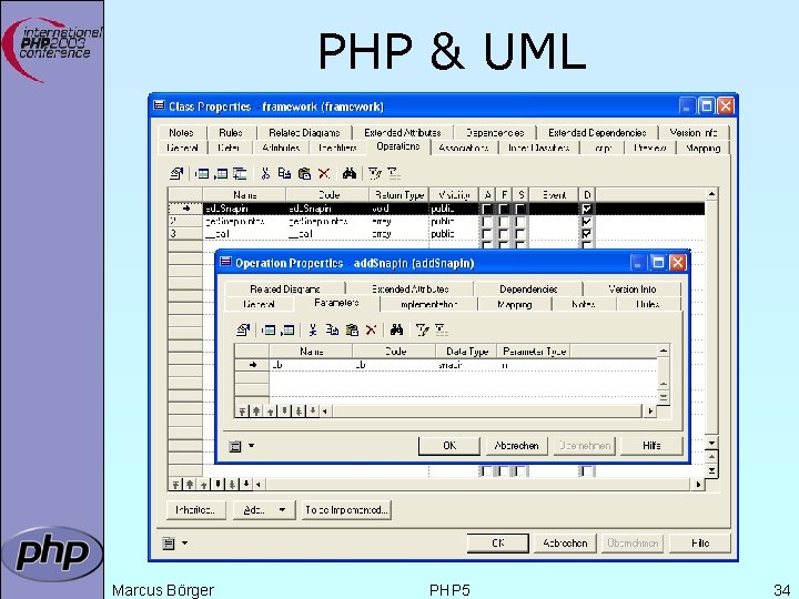 PHP & UML Marcus Börger PHP 5 34 