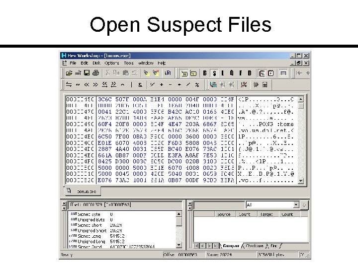 Open Suspect Files 