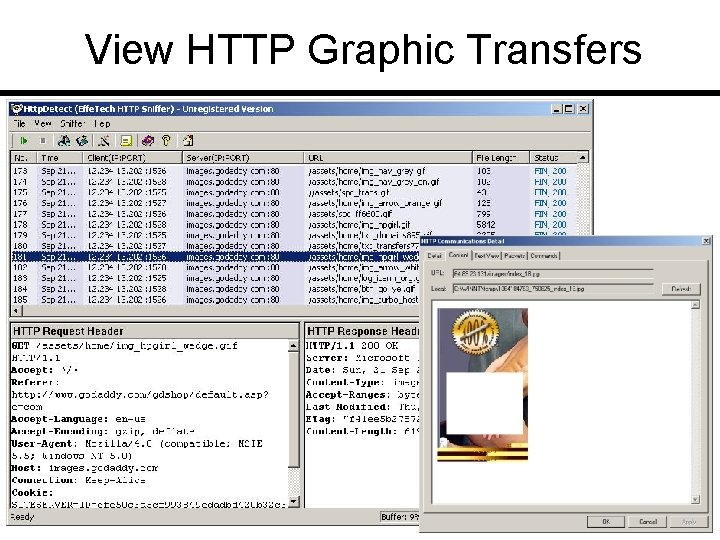 View HTTP Graphic Transfers 
