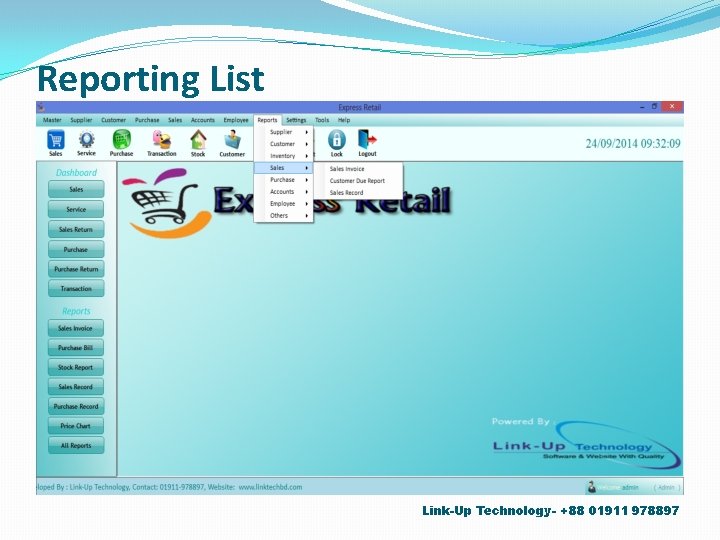 Reporting List Link-Up Technology- +88 01911 978897 